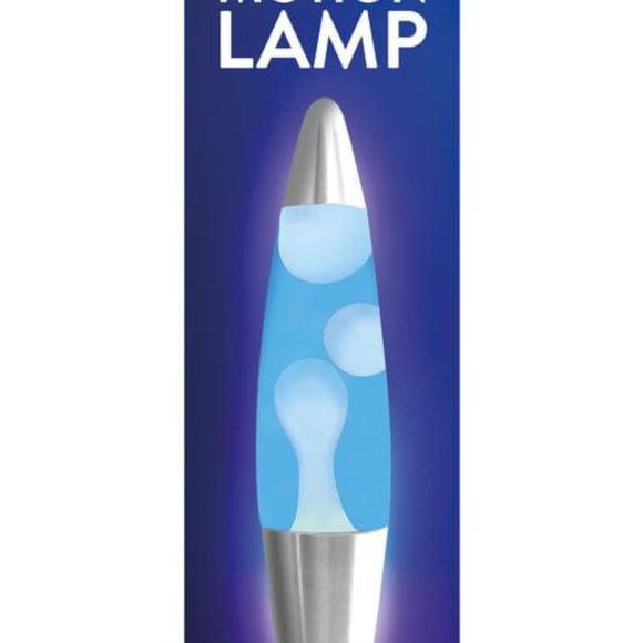 NEW in Box - Blue Lava Motion Volcano Lamp 16 Inch, White Wax in Blue Liquid - Picture 5 of 9